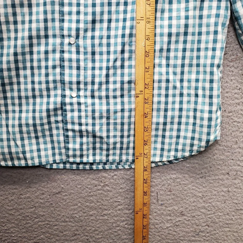 Lot of 2 Levi's Western Pearl Snap Shirt Mens Small Multi Gingham Modern Fit